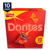Doritos Nacho Cheese Tortilla Snack Chips, 10oz, 10 Count