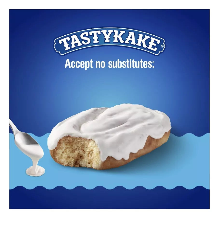 Tastykake Iced Honey Buns with Swirl of Cinnamon, 12 oz (6 count)