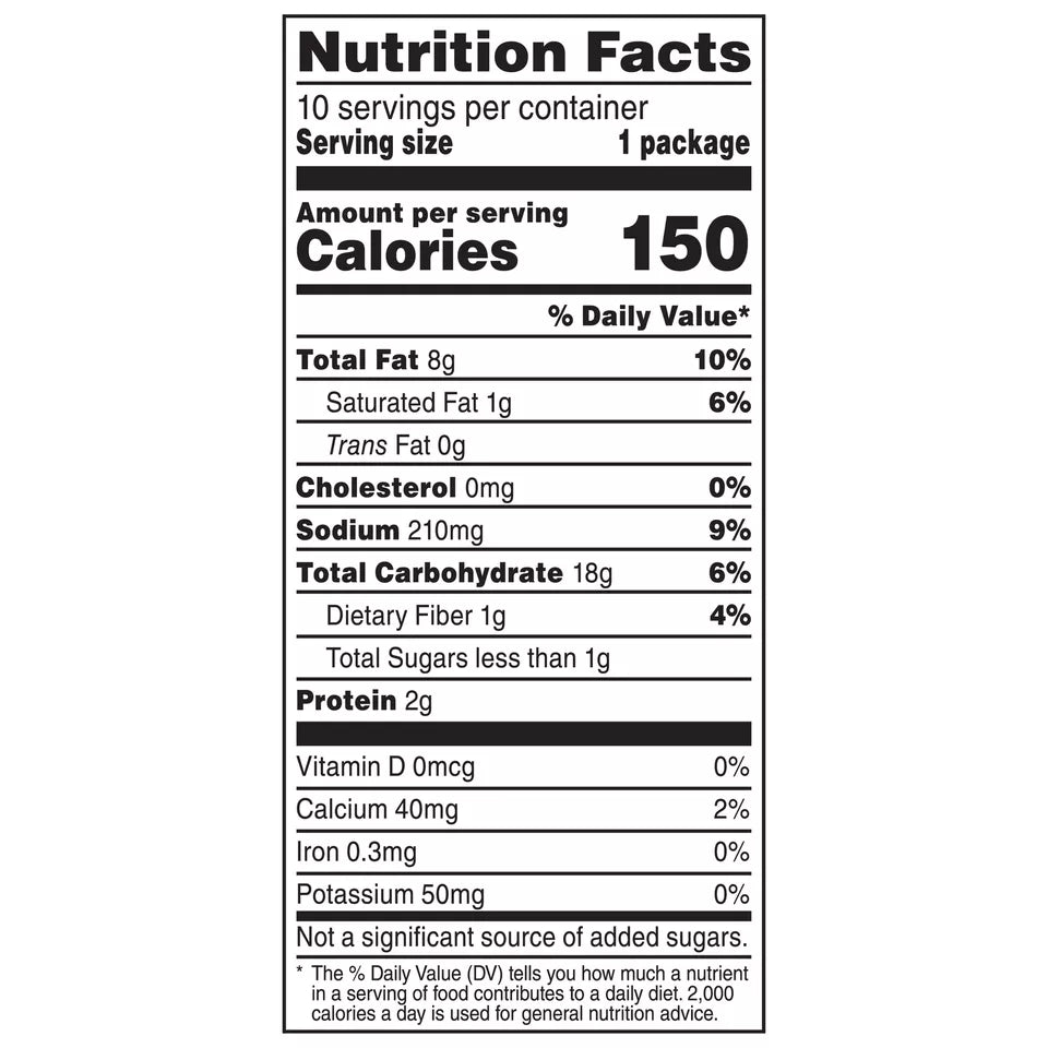 Doritos Nacho Cheese Tortilla Snack Chips, 10oz, 10 Count