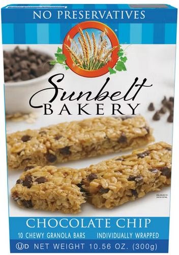 Sunbelt Chocolate Chip Granola Bar - 10.56oz, 10ct