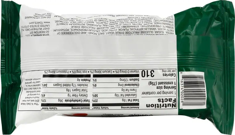 7Days Strawberry & Vanilla Soft Croissant, On the Go Breakfast 2.65 oz